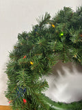 Christmas Multi Color Light Up Wreath WORKS