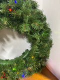 Christmas Multi Color Light Up Wreath WORKS