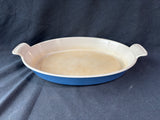 Le Creuset Blue Oblong Baking Dish *Read Description*