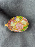 Cloisonné Floral Egg Shaped Ornament
