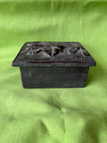 Hen Feathers Cast Resin Trinket Box