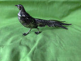 Metal Pheasant Bird Figurine Silver Tone (A)