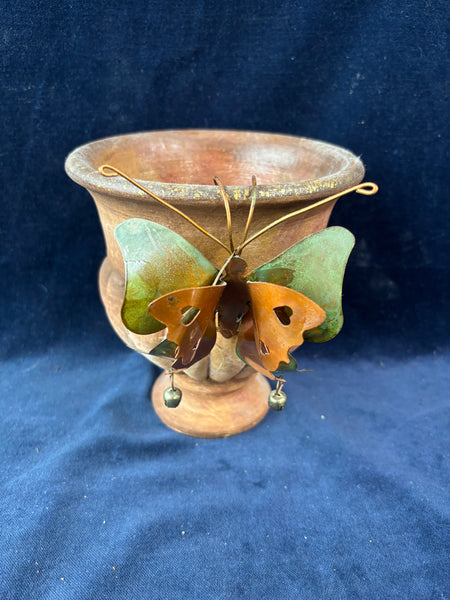 Studio Nova Vase With Butterfly Figurine