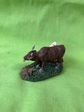 Lang And Wise Williamsburg Colonial MilkMaid Milking Cow Figurine