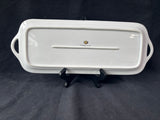 I. Godinger & Co. Ceramic Rectangular Handled Platter Floral