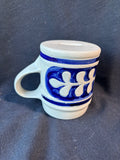 Williamsburg Pottery Salt Glaze Mug/Tankard Leaf Design