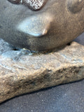 Maigon Daga Studios Art Pottery Small Whale Vintage Signed Statue- AS IS *Read Description*
