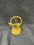 Brass Eagle Figural Bud Vase Holder
