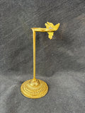 Brass Eagle Figural Bud Vase Holder