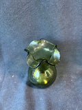 Handblown Art Glass Green Vase