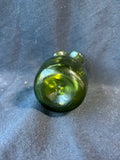 Handblown Art Glass Green Vase