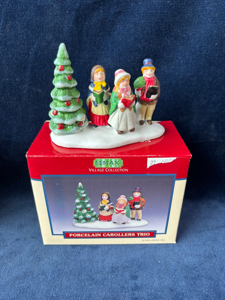 Lemax Village Collection Porcelain Carollers Trio (2 Sets Available, Priced Individually)
