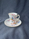 Hammersley Birds of Paradise Embossed Tea Cup & Saucer Set