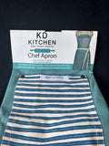 KD Kitchen Blue Chefs Apron, Appears Unused (2 Available, Priced Individually)