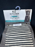 KD Kitchen Grey Chefs Apron, Appears Unused