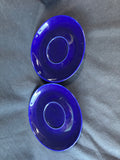 4-Piece Crown Stoneware Cup & Saucer Set