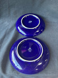 4-Piece Crown Stoneware Cup & Saucer Set