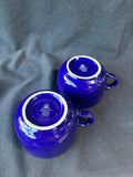 4-Piece Crown Stoneware Cup & Saucer Set
