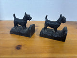 Pair Of Cast Iron Scottish Terrier Bookends