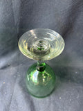 Lot Of 5 Green Glass Goblets (2 Sets Available, Priced Individually) *Read Description*