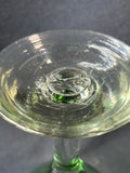 Lot Of 5 Green Glass Goblets (2 Sets Available, Priced Individually) *Read Description*