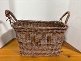 Rectangular Wicker Basket with 2 Handles *Read Description*