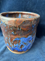 Brown/Purple Glazed Pottery Vase *Read Description*