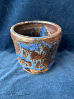 Brown/Purple Glazed Pottery Vase *Read Description*