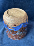 Brown/Purple Glazed Pottery Vase *Read Description*