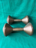 Lot of 2 5-Pound Orbatron Dumbbell Weights