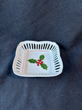 Colonial Williamsburg Square Reticulated Trinket Dish