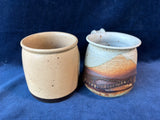 (A)Pair Of Neutral Pottery Mugs