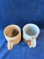 (A)Pair Of Neutral Pottery Mugs