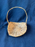 Lot of 3 Handwoven Wicker Baskets with Handles