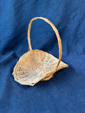 Lot of 3 Handwoven Wicker Baskets with Handles