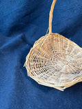 Lot of 3 Handwoven Wicker Baskets with Handles