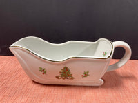 Holiday Hostess Sleigh Gravy Boat