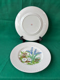 Set Of 6 Spode Fine Bone China England Wildflower Luncheon Plates