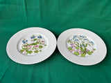 Set Of 6 Spode Fine Bone China England Wildflower Luncheon Plates