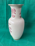 Satsuma Style Floral Peacock Porcelain Vase