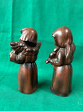 Wooden Angel Musicians Figurine Set Of 2