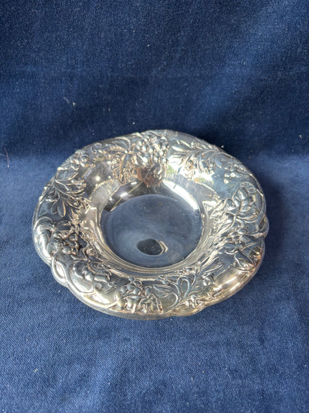 Pilgrim Silver-plate Grape Embossed Bowl