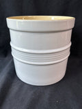 RSVP International Oversized Stoneware Tool Crock With Removable 3-Section Divider