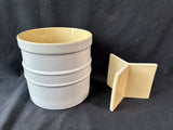 RSVP International Oversized Stoneware Tool Crock With Removable 3-Section Divider