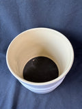 RSVP International Oversized Stoneware Tool Crock With Removable 3-Section Divider