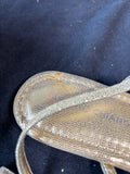 Arturo Chiang Embellished Jeweled T Strap Flat Sandals Women Size 8M (D)*Read Description*