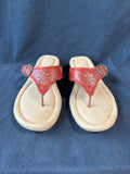 Trendsetter Red Thong Flip Flop Sandals Women’s Size 8M (E)