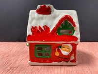 Christmas Santa Clause Tea Light Candle Holder Figurine