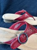 Trendsetter Red Thong Flip Flop Sandals Women’s Size 8M (E)