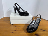 Anne Klein Black Slingback Heels Women’s Size 8.5M (F)